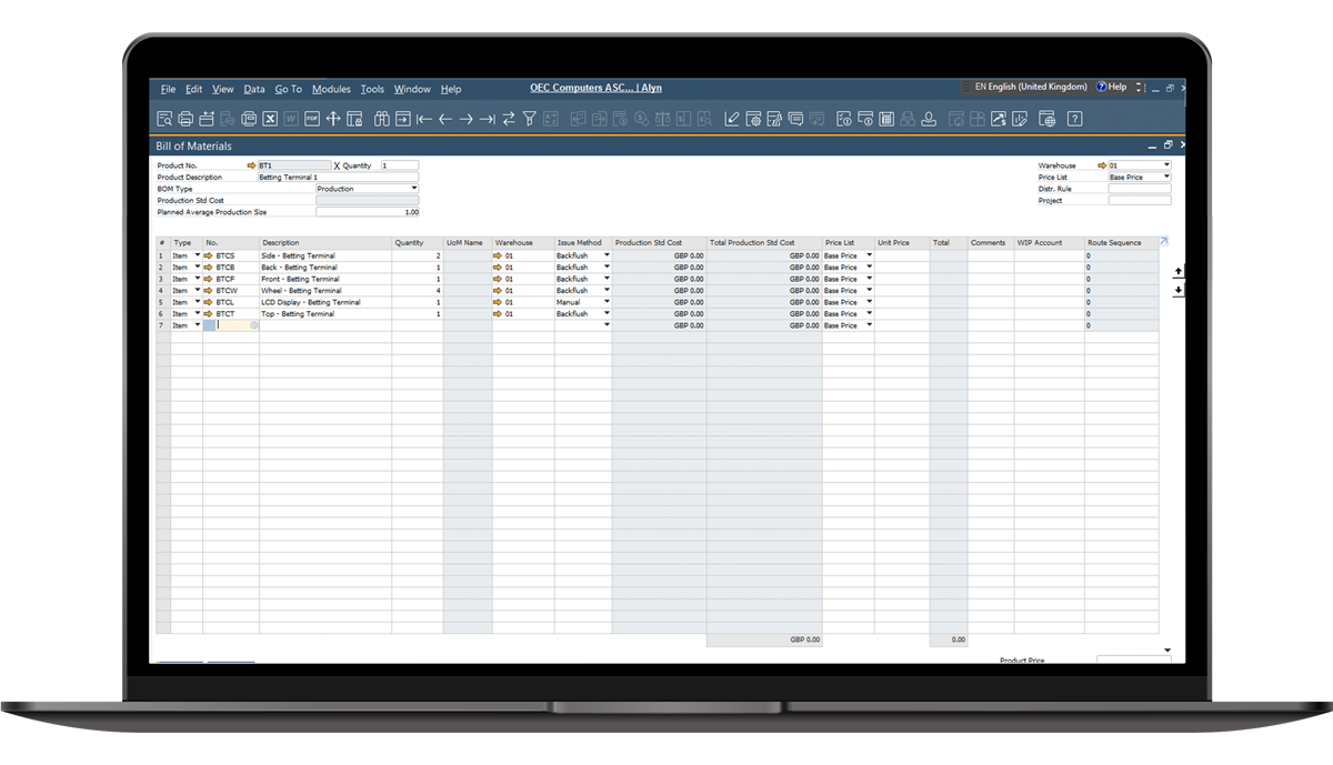 Bill-of-Materials---Manufacturing